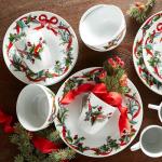 16-Piece Festive Christmas Dinnerware Set for 4