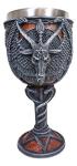 Baphomet Wine Goblet with Serpent Stem