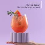 JoyJolt Stemless Wine Glasses Set of 4