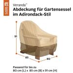 Adirondack Chair Cover - Water-Resistant 31.5 Inch