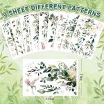 Spring Flower Window Clings - Eucalyptus Floral Decals