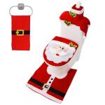 5-Piece Christmas Bathroom Decor Set (Santa)