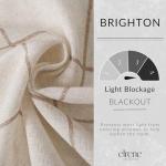 Brighton Plaid Blackout Window Curtain Panel, 52"x84