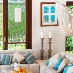 Handmade Beige Drum Lamp Shade for Home Decor