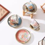 Floral Porcelain Tea Cup Set of 6