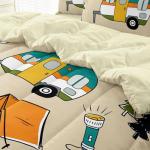SIRDO 5-Piece Twin Camping Comforter Set