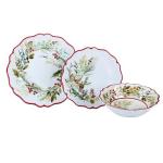 Christmas Gatherings 12-Piece Melamine Dinnerware Set
