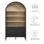 Modway Nolan Tall Black Arched Storage Cabinet