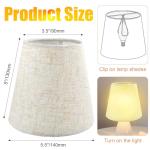Mini Barrel Clip-On Lampshades - Set of 6