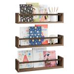 Fixwal Floating Bookshelves Set for Nursery (3 Pack)