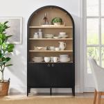 Modway Nolan Tall Black Arched Storage Cabinet