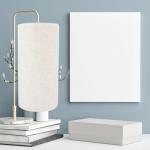 Handmade Beige Drum Lamp Shade for Home Decor