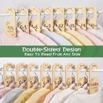 Wooden Baby Closet Dividers - Double-Sided Set of 8