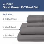 Short Queen 4-Piece Soft Cooling Sheet Set
