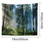 Llamazing Morning Forest Tapestry for Home Decor