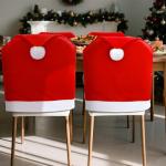 Velvet Santa Claus Chair Covers - Set of 4