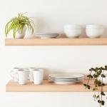 16-Piece White Porcelain Dinnerware Set for 4