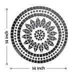 Vipush Mosaic Folding Patio Side Table - Black