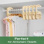 Wooden Baby Closet Dividers - Double-Sided Set of 8