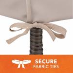 Stackable High Back Bar Chair Cover - Beige