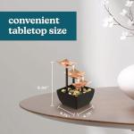 Homedics 3-Tier Tabletop Water Fountain for Relaxation