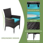 5-Piece Outdoor Wicker Patio Dining Set