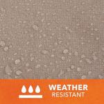 Stackable High Back Bar Chair Cover - Beige