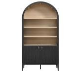 Modway Nolan Tall Black Arched Storage Cabinet