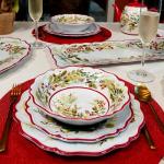 Christmas Gatherings 12-Piece Melamine Dinnerware Set