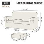 Dark Grey Velvet Stretch Couch Covers - 4 Pieces