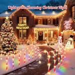 E-Kong 24 Solar Candy Cane Outdoor Lights