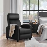 Yaheetech PU Leather Recliner Chair with Lumbar Support