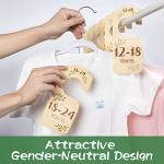 Wooden Baby Closet Dividers - Double-Sided Set of 8