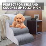 Stylish 3-Step Dog Stairs for Small Pets