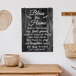 Bless This Home Farmhouse Wall Decor Sign