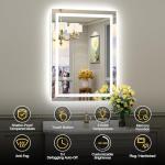 30x36 Inch LED Bathroom Mirror with Lights, Backlit & Front Lit, Anti-Fog Lighted Bathroom Vanity Mirror for Wall, Memory Function, Dimmable, HD Tempered Glass, Shatter-Proof