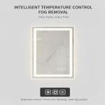 mimirchi 18X24 inches Rectangular LED Bathroom Mirror with Lights, Anti-Fog, Dimmable, Backlit + Front Lit, Lighted Bathroom Vanity Mirror for Wall, Memory Function, Tempered Glass, Shatter-Proof