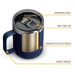 Navy 12oz Stainless Steel Insulated Coffee Mug