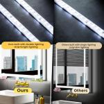 LOAAO 20X28 LED Bathroom Mirror with Lights, Anti-Fog, Dimmable, Backlit + Front Lit, Lighted Bathroom Vanity Mirror for Wall, Memory Function, Tempered Glass, Shatter-Proof, ETL Listed