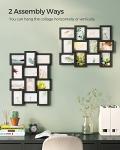 12-Pack 4x6 Collage Picture Frames in Ink Black