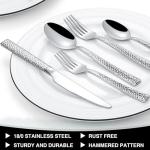 Hammered Silver 40-Piece Flatware Set for 8