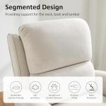 Oversized Recliner Chair for Living Room, Modern Reclining Sofa Home Theater Seating with Upholstered Push Back, Mid-Century Reclining Armchair with Lumbar Support, Bedroom, Reading Nook, Office