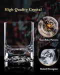 Set of 2 Hand Blown Crystal Whiskey Glasses