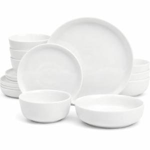 Gibson Home Oslo Microwave-Safe Dinnerware Set for 4