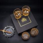 KANARS Luxury Whiskey Glasses Set of 4