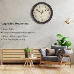 Foxtop Retro Silent Non-Ticking Round Wall Clock