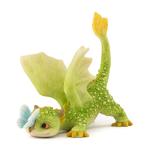 Rex The Green Dragon Mini Figurine with Butterfly