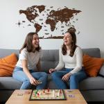 Multilayer 3D Wooden World Map Wall Art