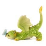 Rex The Green Dragon Mini Figurine with Butterfly
