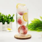 Crystal Whiskey Glasses Set with Ice Ball Molds